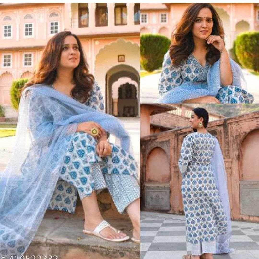 Cotton Casual Workwear Kurtis Printed Kurti - MYLUXURY LANE ENTERPRISE